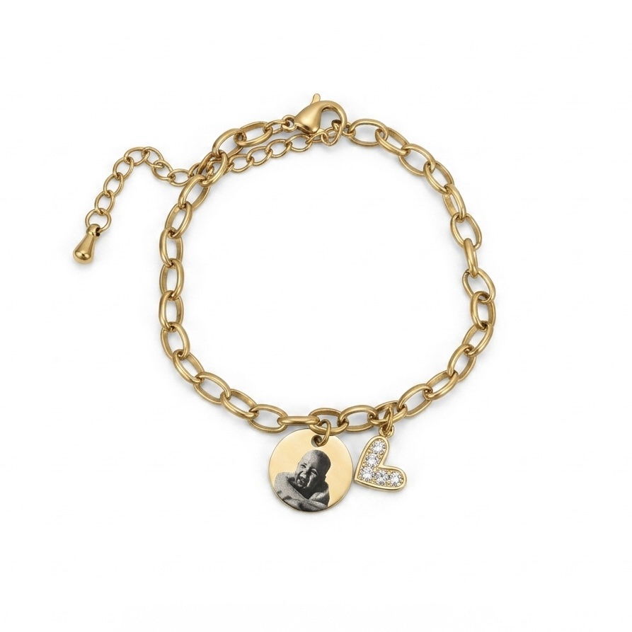 Pulsera Grabado + Dije