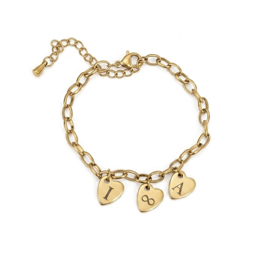 Pulsera Trío de Corazones